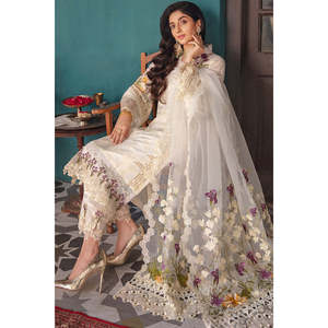 Elaf Crystal <b>Chikankari</b> Cotton Salwar Kameez <b>Suit</b> Choli Lehenga Choli EFC 6A-TC125 - Product Image 4