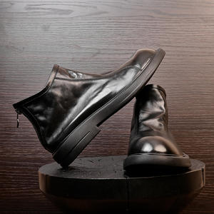 Chaussures décontractées légères avec semelle absorbant la transpiration et structure flexible, chaussures de tous les jours pour hommes, chaussures en cuir - Product Image 2