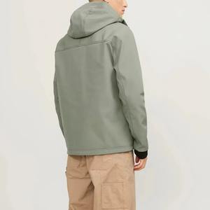 Chaqueta táctica de concha suave para caza, impermeable, transpirable, con cuello levantado, cierre de cremallera, larga, Unisex, para acampar al aire libre, senderismo - Product Image 3