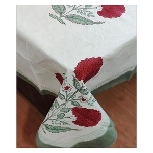 Luxueux bord dentelle attaché demi-blanc sophistiqué Rectangle 100% coton biologique pas cher prix résistant à l'huile Durable protecteur de Table - Product Image 5