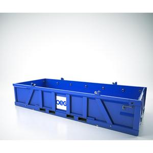 Galvanized Half Height Cargo <b>Container</b> 10 <b>Stackable</b>, Removable Panels, Secure Bulk <b>Storage</b> - Product Image 6