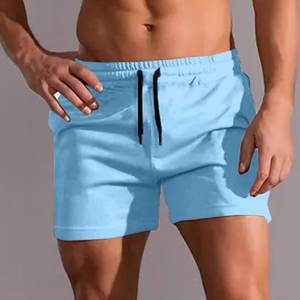 กางเกงขาสั้นผู้ชายแห้งเร็วน้ำหนักเบาสำหรับออกกำลังกายในยิมกางเกงขาสั้นสำหรับออกกำลังกายฟิตเนสวิ่งออกกำลังกายฟิตเนสพร้อมกระเป๋า - Product Image 5