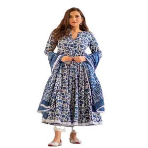 3ピースサルワールカミーズ女性インドパキスタン民族女性パーティーパンジャブステッチ利用可能卸売芝生スーツ