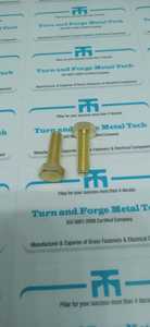 Boulons à tête hexagonale en laiton de différentes tailles et longueurs Vis de réglage hexagonale en laiton avec demi-filetage Boulons durables pour diverses applications - Product Image 4