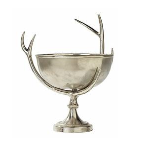 Vaisselle en métal de couleur or Lite Table Design élégant Forme ronde Bol de piédestal de service pour la maison - Product Image 3