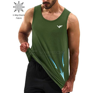 Produit le plus vendu : débardeur athlétique pour homme, léger, respirant, coupe musclée, pour l'entraînement et la course à pied - Product Image 3