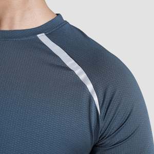 T-shirt de sport Sense Aero Basic gris 100 % polyester Dry-Fit compressé imprimé - Product Image 5