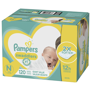 Couches Pampers Swaddlers Sensitive – Douces et hypoallergéniques pour les nouveau-nés - Product Image 5