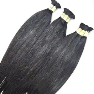 Best quality Vietnam Hair No Tangle No Shed Dyeable 100% Virgin Natural Color Bulk Hair Human Hair Extention