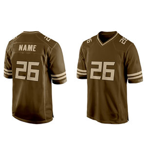 Maillot de football américain nouvelle conception OEM maillots de football blancs sublimés personnalisés vente en gros de maillots de football - Product Image 1