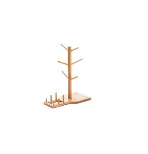 Wholesale Manufacture Wood <b>Mug</b> Holder Rack Table Top Item Decorative Conner Piece Wooden <b>Mug</b> Holder Tree - Product Image 3