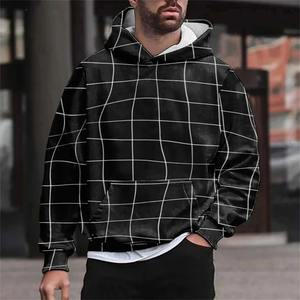 Sudaderas con capucha de otoño para hombre, jersey de manga larga con bolsillo informal, sudadera de poliéster/algodón transpirable ecológica de ajuste Regular - Product Image 3