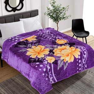 Couverture en raschel de vison 100% polyester personnalisée, motif floral LA FLORA, style européen, automne/hiver, prix d'usine, vente en gros - Product Image 6