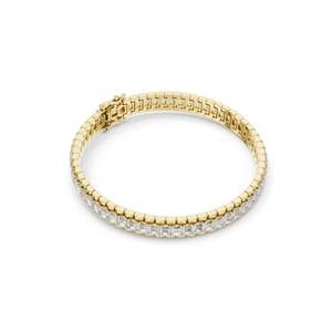 Luxury 12 CT Lab Diamond <b>Baguette</b> Tennis <b>Bracelet</b> VVS-VS EF CVD Diamonds 18KT, 14KT, 10KT Gold & 925 Silver Rose, Yellow, - Product Image 6