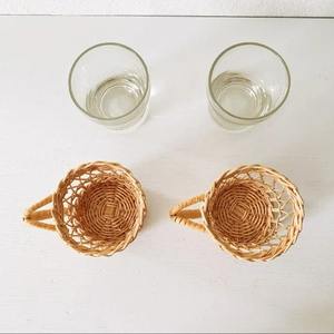 อุปกรณ์เสริมบนโต๊ะสำหรับเครื่องดื่มถ้วยหวายธรรมชาติห่อเหยือกแก้วเครื่องครัวของขวัญตกแต่งห้องครัวที่ดีที่สุด - Product Image 6