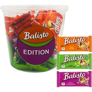 Balisto <b>Chocolate</b> Bar Round Tin, 888g, <b>Assorted</b> Flavors, 24 Bars - Product Image 1