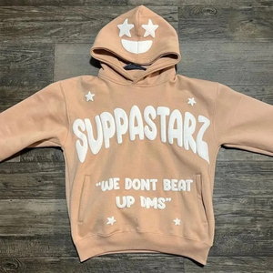 Best Selling Men Oversize 100% Cotton Hoodie Heavyweight Embroidered Puffprint Design for Winter hoodie - Product Image 4