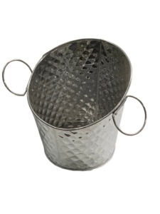 Bac à Boissons Décoratif en Acier Inoxydable, Bac à Vin, Refroidisseur à Bière, Seau à Champagne pour les Réceptions à Domicile et la Restauration - Product Image 6