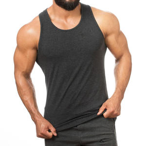 Débardeurs de sport décontractés personnalisés en gros pour hommes - Tissu respirant, écologique, à séchage rapide, en élasthanne/coton, pour musculation - Product Image 5