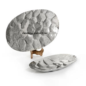 Ensemble de quatre plateaux à chocolat en métal de forme ronde plateau à chocolat de luxe le plus vendu en gros nouveau plateau à chocolat - Product Image 2