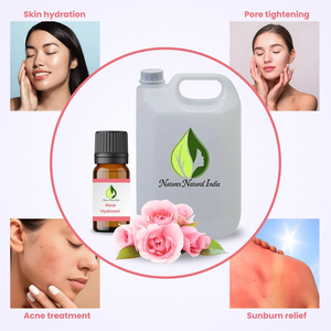 Eau florale de rose Hydrolat |   Eau florale de rose Otto |   Soins de la peau de qualité professionnelle |   100% pur |   Certifié GMP |   Liquide |   Fabricant en gros - Product Image 2