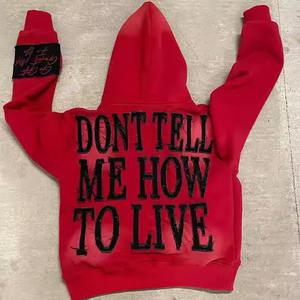 เสื้อมีฮู้ดของผู้ชายผ้าคอตตอนเนื้อหนาพิมพ์ลายแบบเรียบ - Product Image 6