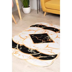 Alfombra Delwe de poliéster hecha a mano para sala de estar, patrón de pasillo Rectangular de 10mm de espesor, acolchada y suave para dormitorios de adolescentes - Product Image 1