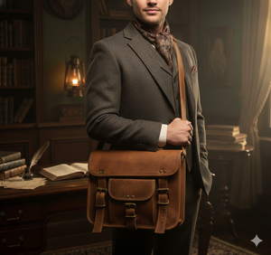 Bolso de hombro tipo bandolera de cuero genuino estilo Vintage Unisex, bolso de mujer, bolso de sillín, botón con cremallera, viaje para mujer - Product Image 2