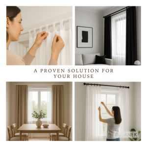 Barra de Cortina Individual BOJANEK de 19 mm, Acero al Carbono, Estilo Tradicional, Diferentes Longitudes, Diferentes Adornos, Colores, Fácil Personalización - Product Image 4