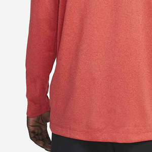Camiseta de Manga Larga para Hombre, Diseño Moderno, Cuello Redondo, Corte Regular, Color Sólido, Secado Rápido, Estilo Casual, Rojo - Product Image 3
