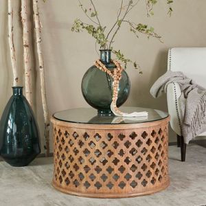 Mesa de lujo de ratán de gran tamaño de la mejor calidad, mesa de jardín interior y exterior de forma redonda más vendida para accesorios de muebles - Product Image 3