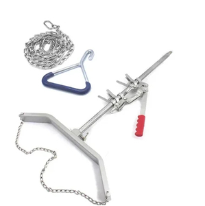 Professional 3 Pcs Calf <b>Puller</b> OB Handle Chain Set for Cattle Calving Reusable Durable Large Animal Veterinary Instruments - Product Image 1
