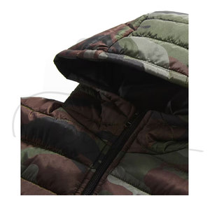 Chaleco Acolchado Informal de Alta Calidad, Cortavientos e Impermeable, con Capucha y Media Manga para Hombre - Product Image 3