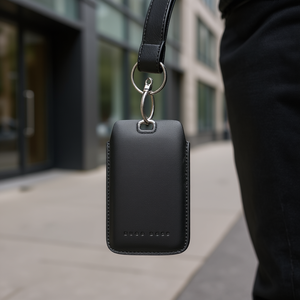 For Hugo Boss Berlin Black M Size <b>Leather</b> <b>Key</b> <b>Chains</b> Universal Bag - Product Image 3