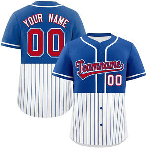Maillot de baseball personnalisé personnalisé 100% polyester de haute qualité/maillot de baseball personnalisé boutonné pour hommes Offre Spéciale - Product Image 2