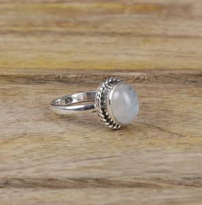 925แท้คุณภาพเยี่ยมแหวนเงินสเตอร์ลิงแท้สีรุ้งวงแหวนวงรีขนาด8x10มม. สำหรับผู้หญิงเครื่องประดับ - Product Image 5