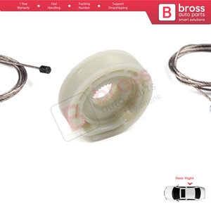 Kit de réparation de lève-vitre BWR513, porte arrière droite pour Focus MK1 4/5 portes, berline, station-wagon, 1143004 - Product Image 2