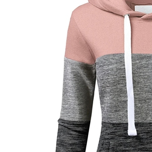 Stylish Durable <b>Women's</b> 100% Cotton <b>Fleece</b> Hoodie Printed 3D Embroidery Reinforced Seams Spacious Front Pocket Winter Daily - Product Image 5