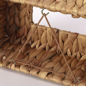 Vente chaude moderne jacinthe Rectangle bambou boîte à mouchoirs couverture élégante boîte à serviettes en bois pour affichage de table - Product Image 3