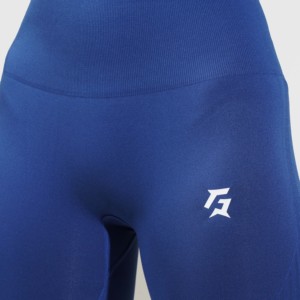 กางเกงเลกกิ้งไร้ตะเข็บ Stride Sports (สีน้ำเงิน) ไซส์พลัส XS-XXL ยกกระชับเอว ยืดหยุ่น ระบายอากาศได้ดี ผลิตจากไนลอน/สแปนเด็กซ์ สำหรับออกกำลังกาย ความยาวระดับข้อเท้า - Product Image 6