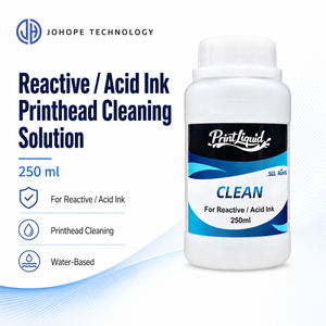 PrinthLiquid 250ml Solution de nettoyage de tête d'impression à l'encre acide réactive pour machine d'impression numérique textile - Product Image 1