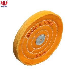 Roue en coton pour laboratoire dentaire 6 pouces x 50, roue de polissage jaune en tissu - Product Image 2