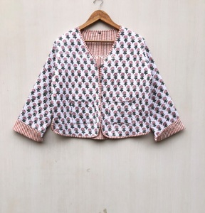 Vestes bohèmes en coton à fleurs, style automne-hiver, veste-manteau streetwear réversible, veste d'été, robe indienne faite à la main - Product Image 2