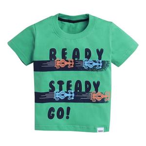 T-shirts pour enfants en jersey à manches courtes en coton pur 160 GSM Noir Impression graphique sur écran décontractée Respirant Écologique - Product Image 5