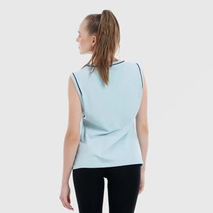 Pantalones cortos y camisetas sin mangas para gimnasio de talla grande para mujer, ropa deportiva informal para entrenamiento de Yoga con estampado sólido, transpirable - Product Image 6