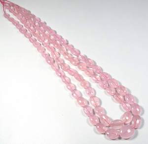 Cuentas Sueltas de Morganita Rosa Natural de Alta Calidad, Certificadas por CNAS, de 17 Pulgadas, Grado Superior, 8.5-15 mm, Ovaladas y Lisas, para Joyería - Product Image 1