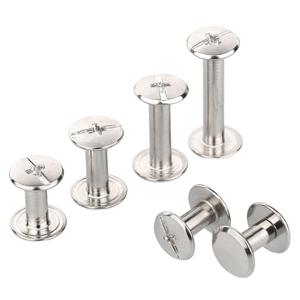 รีเวทสแตนเลสแบบกึ่งกลวงหัวแบนขนาดใหญ่สำหรับแผ่นโลหะและพลาสติก - Product Image 1