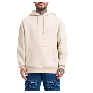Sweat-shirt et pull à capuche pour homme en tissu tricoté, manches longues, écologique, respirant, impression de logo personnalisée avec poche - Product Image 2
