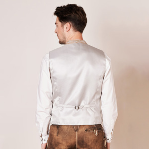 2025 Wholesale Traditional Bavarian Men's Vest German Trachten Oktoberfest Lederhosen Reversible Outer Wear Warm <b>Fabric</b> <b>Autumn</b> - Product Image 6