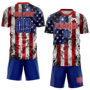 High Quality 100% Polyester Men's Soccer <b>Shirt</b> Breathable Quick Dry <b>Half</b> <b>Sleeve</b> Classic Design Football Jersey Soccer Wear - Product Image 2